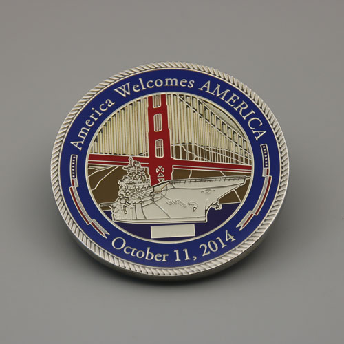 Visits the Americas Custom Coins