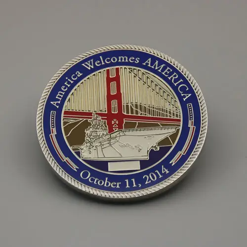 Visits the Americas Custom Coins