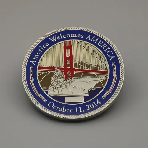 Visits the Americas Custom Coins