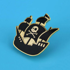 Pirate Ship Custom Hard Enamel Pins