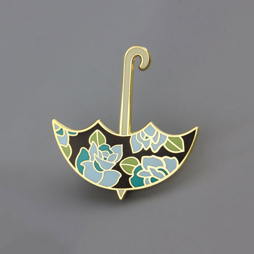 Umbrella Custom Hard Enamel Pins