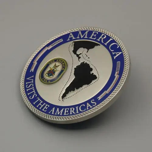 Visits the Americas Custom Coins