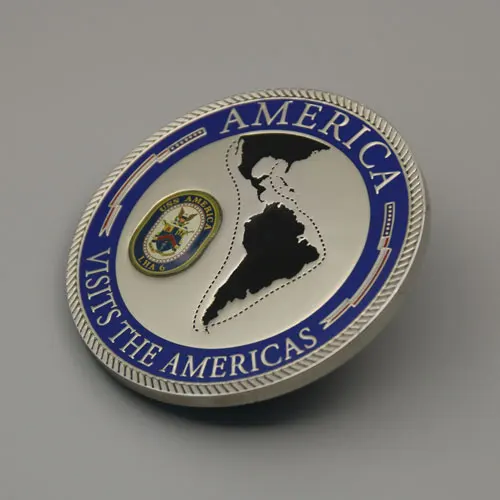 Visits the Americas Custom Coins