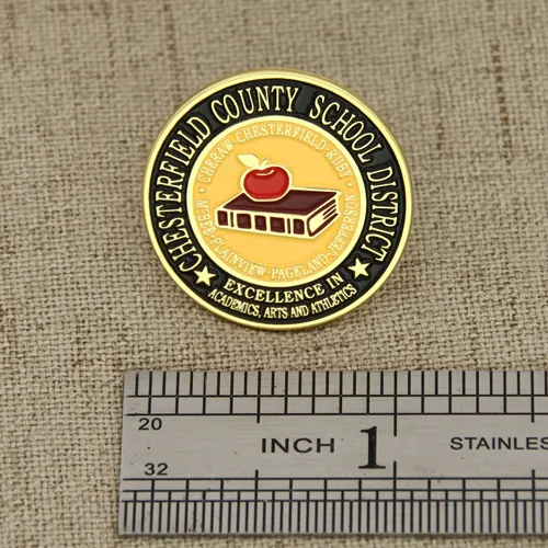  Apple And Book Custom Pin