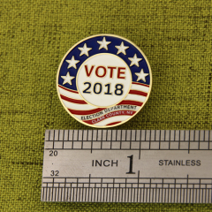 Vote 2018 Flag Lapel Pins
