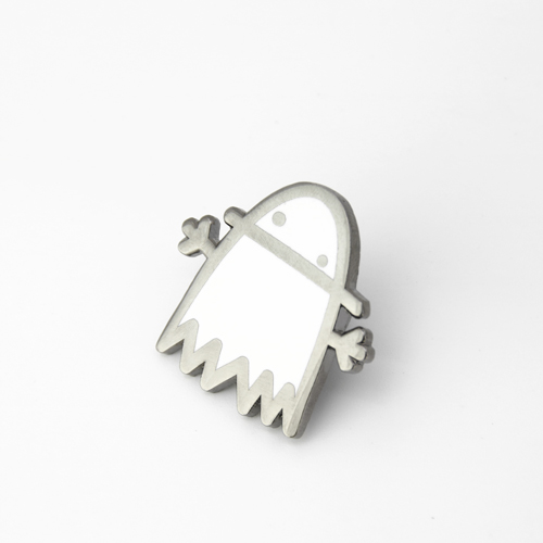 The Ghost Enamel Lapel Pins