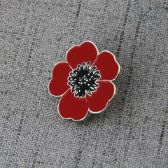 Poppy Flower Lapel Pins