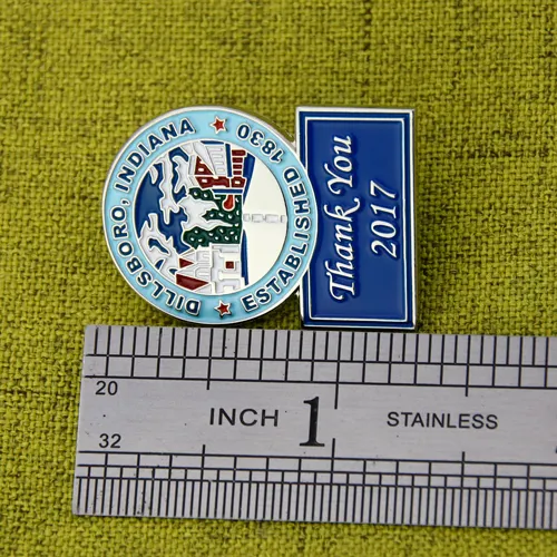 The Indianan of Dillsboro Lapel Pins