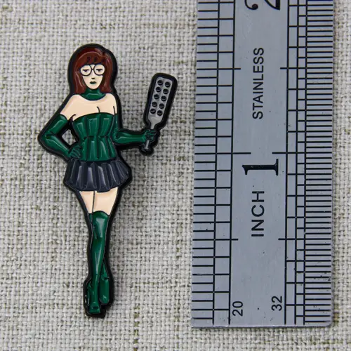 Baseball Girl Lapel Pins