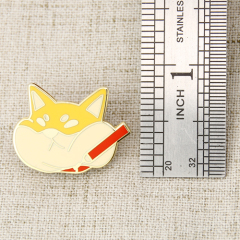 Fat Cat Enamel Lapel Pins