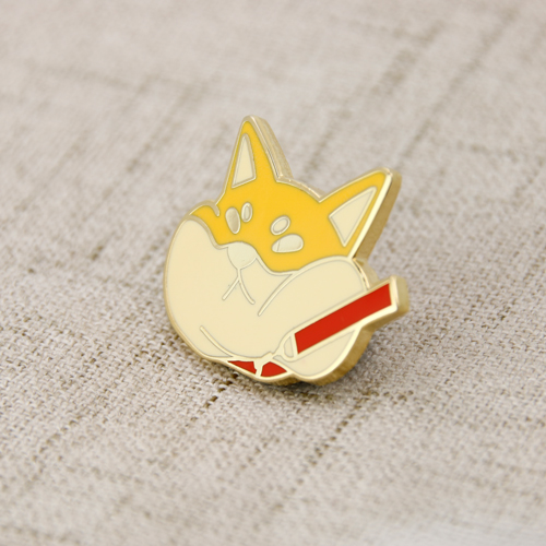 Fat Cat Enamel Lapel Pins