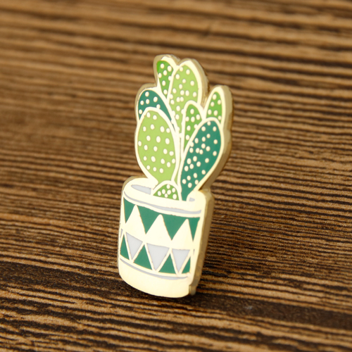 Cactus Enamel Lapel Pins