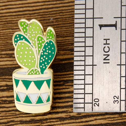 Cactus Enamel Lapel Pins