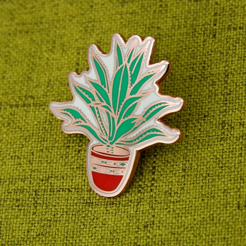 Aloe Vera Plants Lapel Pins