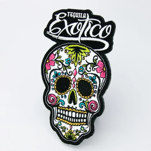 Exotico Skull Embroidered Patches Exotico Skull Embroidered Patches