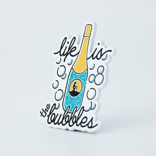 Champagne bottle Lapel pins