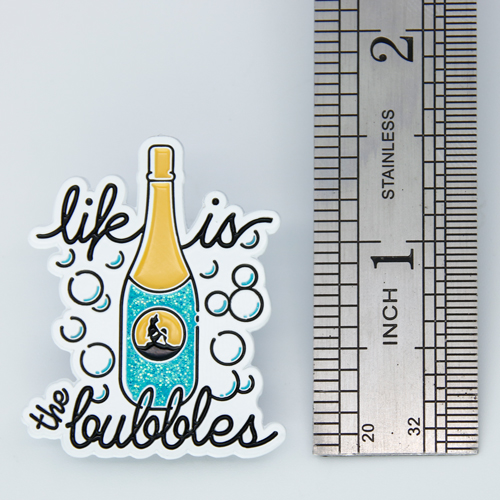 Champagne bottle Lapel pins