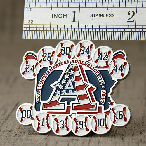 Levittown American Adrenaline Trading Pins