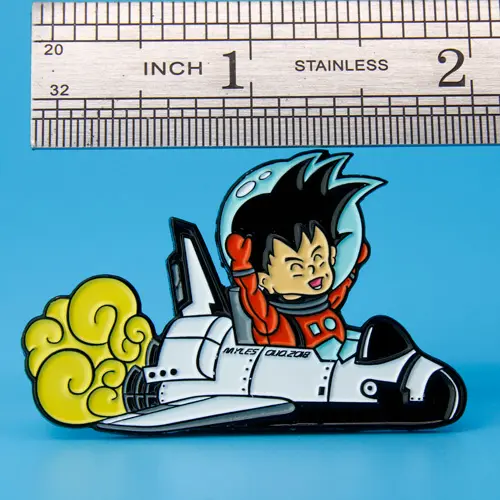 Myles Space Rocket Ship Lapel Pins