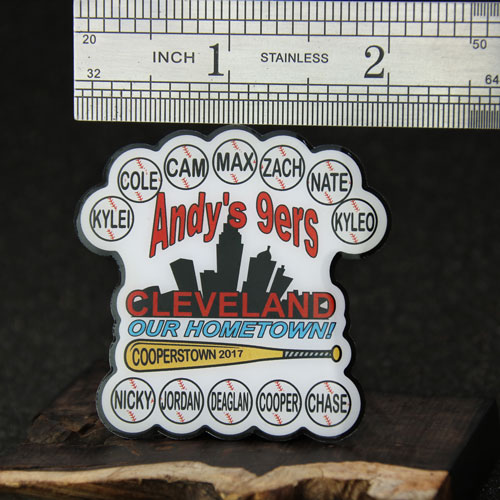 Andy's 9ers Cleveland Baseball Pins