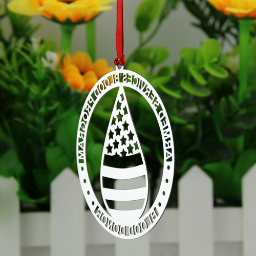 Armed Services Blood Program Etched Ornaments