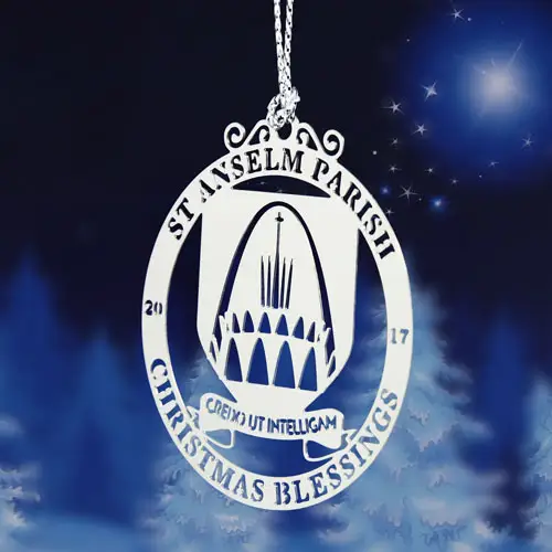 Christmas Blessings Etched Ornament Christmas Blessings Etched Ornament