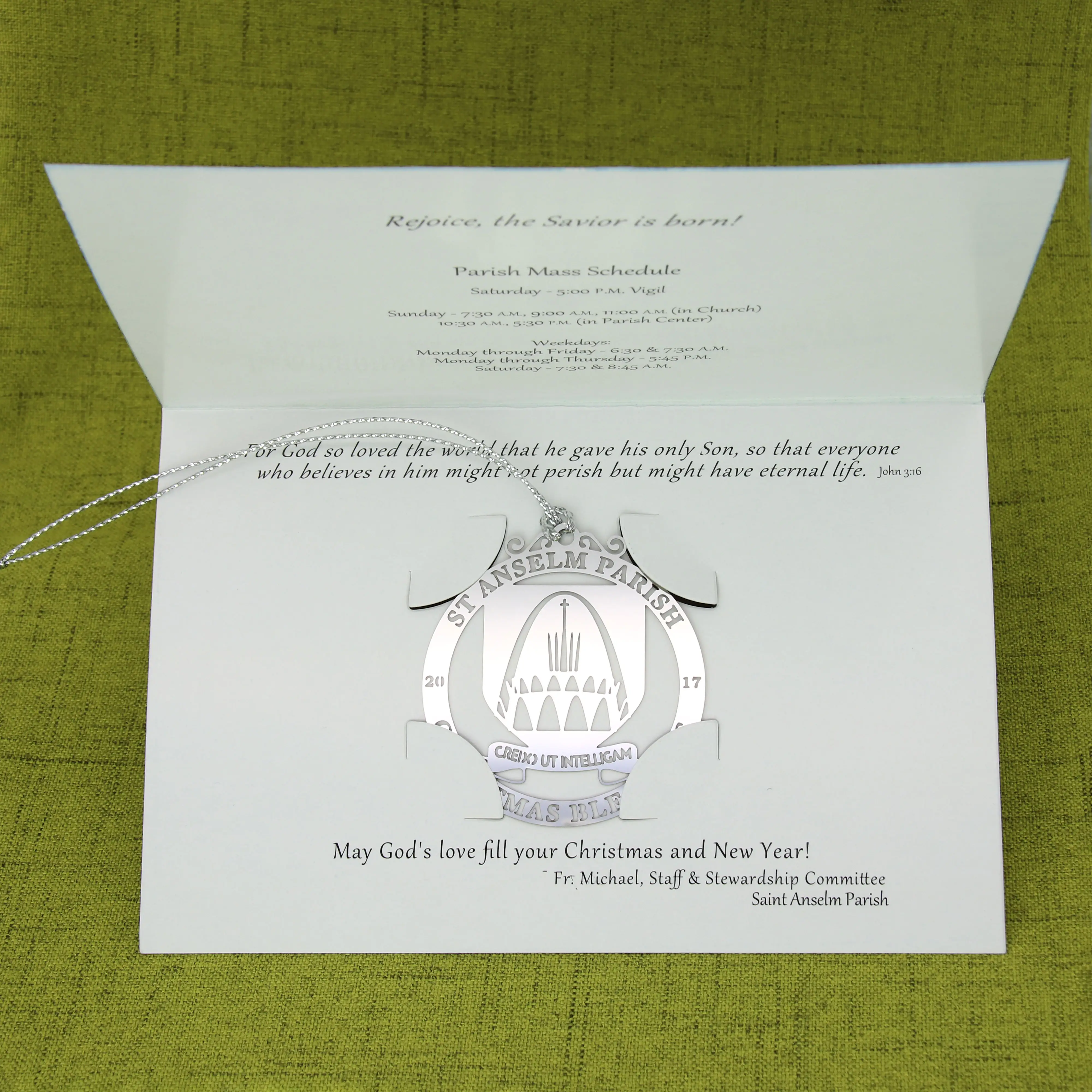 Christmas Blessings Etched Ornament Christmas Blessings Etched Ornament