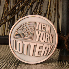 New York Lottery Custom Coins