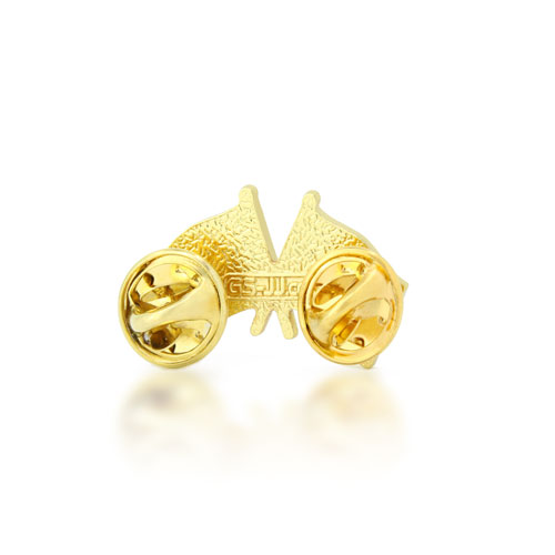 Louisiana and USA Crossed Flag Pins