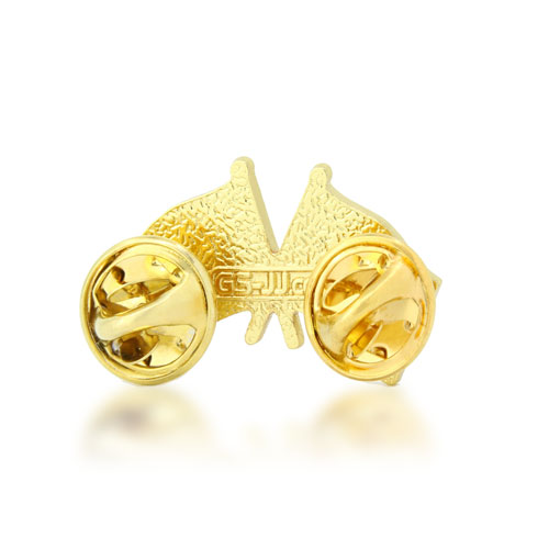 Hawaii and USA Crossed Flag Pins