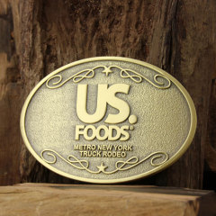 US Foods Brass Belt Buckles