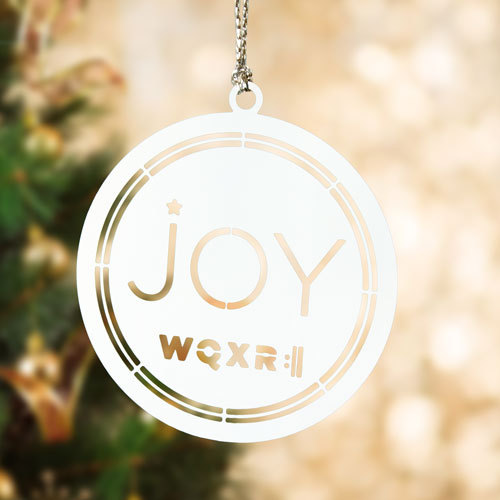 WQXR Joy Custom Etched Ornaments