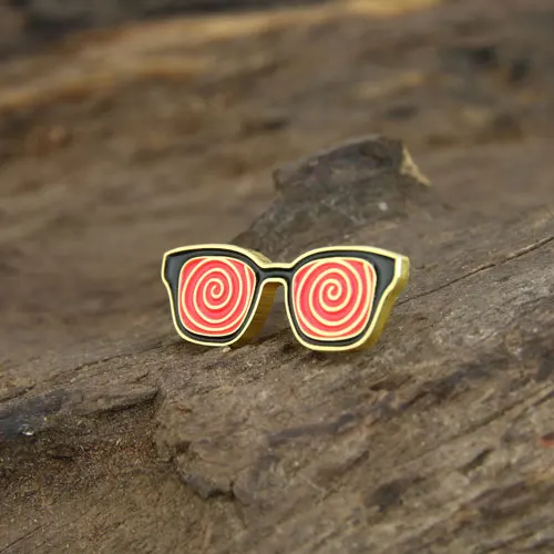 Glasses Custom Enamel Pins