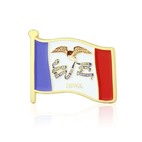 Iowa Flag lapel Pin