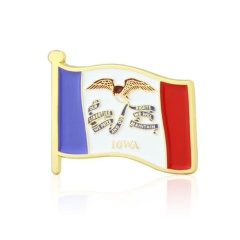 Iowa Flag lapel Pin