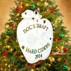 Doc’s Draft Hard Ciders Custom Etched Ornaments