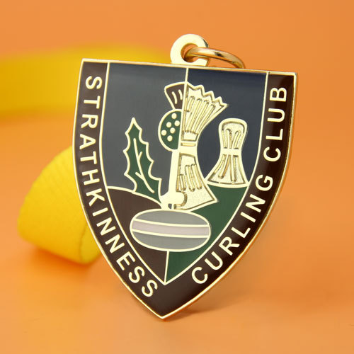 Strathkinness Curling Club Custom Medals