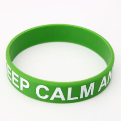 Keep Calm And Smile Custom Wristbands