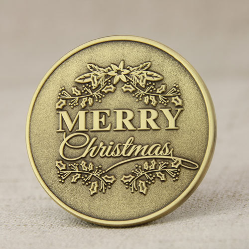 Merry Christmas Challenge Coins