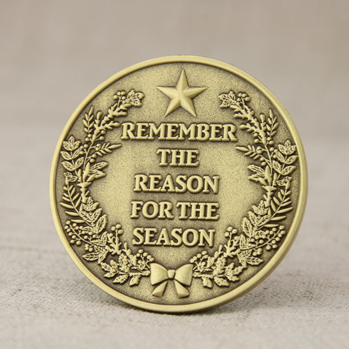 Merry Christmas Challenge Coins