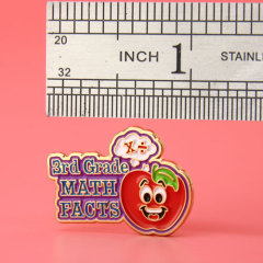 Red Apple Custom Enamel Pins 
