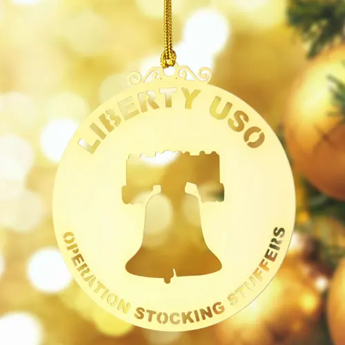 Liberty USO Custom Etched Ornaments Liberty USO Custom Etched Ornaments