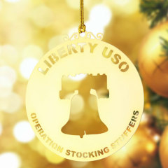 Liberty USO Custom Etched Ornaments