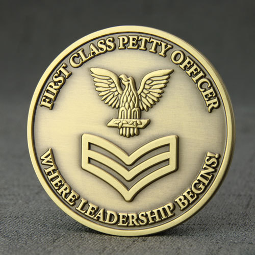 First Class Petty Officer Challenge Coins