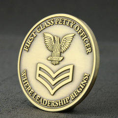 First Class Petty Officer Challenge Coins