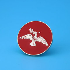 Pigeon And Olive Branch Custom Enamel Pins