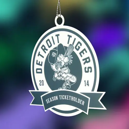 Detroit Tigers Etched Ornaments Detroit Tigers Etched Ornaments