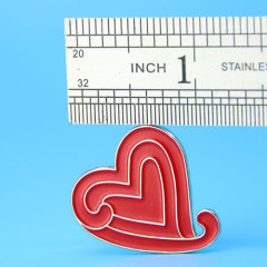 Heart pin