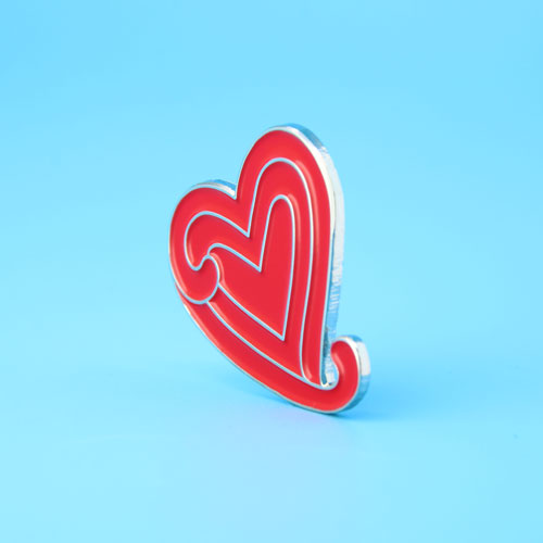 Heart pin