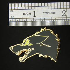 Wolf Enamel Pins